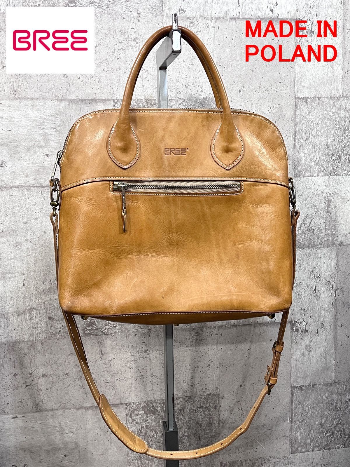 BREE CLASSIC ヌメ革 2WAY ショルダーバッグ ハンドバッグ ブリー