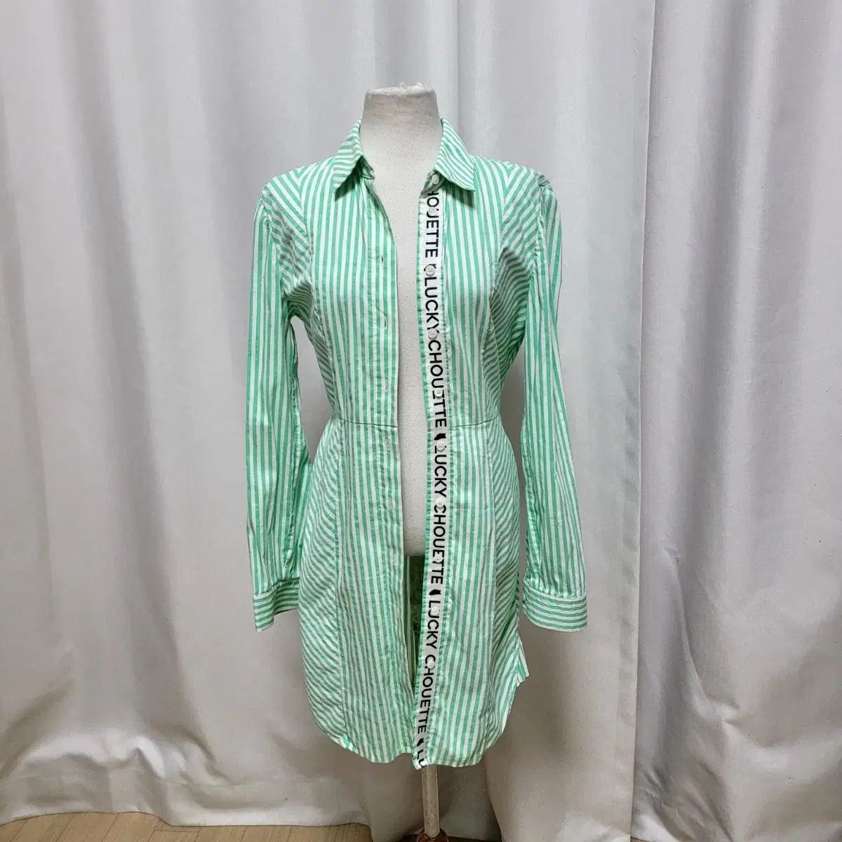 LUCKY CHOUETTE ラッキーシュエトゥ ストライプ シャツ ONE PIECE