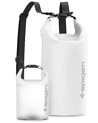 Spigen 完全防水 ドライバッグ 20L + 2Lセット 大容量 リュック 防水バッグ IPX6認証 海 プール ダイビング 釣り キャンプ A630 AMP06026 (スノー・ホワイト)(沖縄・離島の方発送不可）) d6c7a140