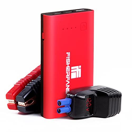 ☆新品☆FISHERFANS FF1 車 バイク ジャンプスターター 大容量12800mAh 小型軽量 12V ピーク電流1000A QDSPブースター技術 最大7.2Ｌガソリン車・5.5ディーゼル車対応 Type-C搭載 LED応急ライト搭 adc90a6e