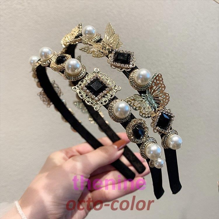 カチューシャ アクセサリー ジュエリー アクセ ヘアアクセサリー ヘアアクセ ヘアアレンジ カチューシャ パール ビジュー ゴージャス リラックス