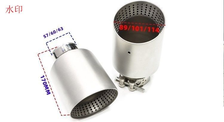 アウディ ステンレス製 マフラー カッター 57mm 60mm 63mm