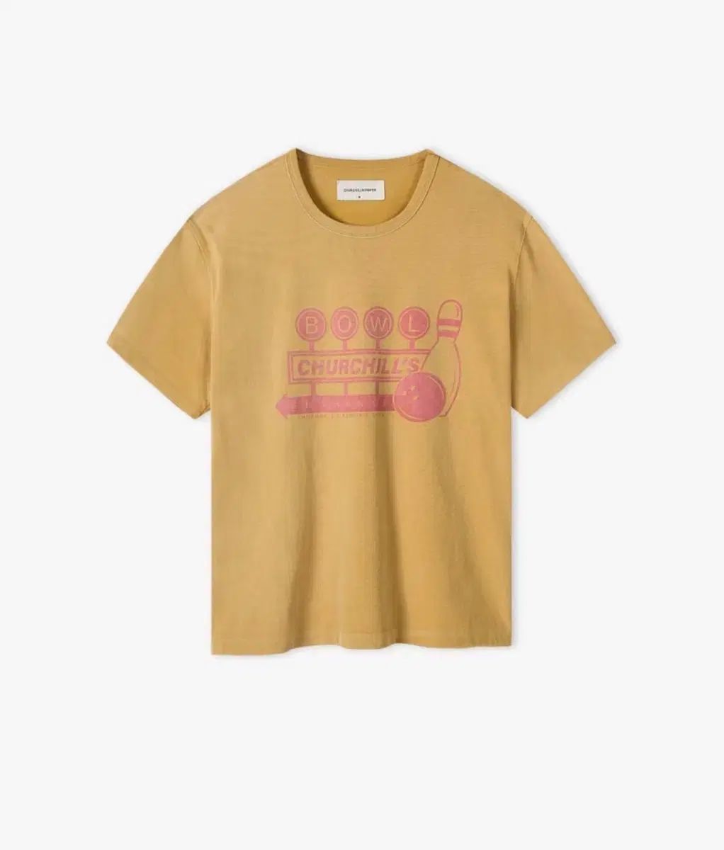 m チャーチルロムパー ボーリングTシャツ イェロー