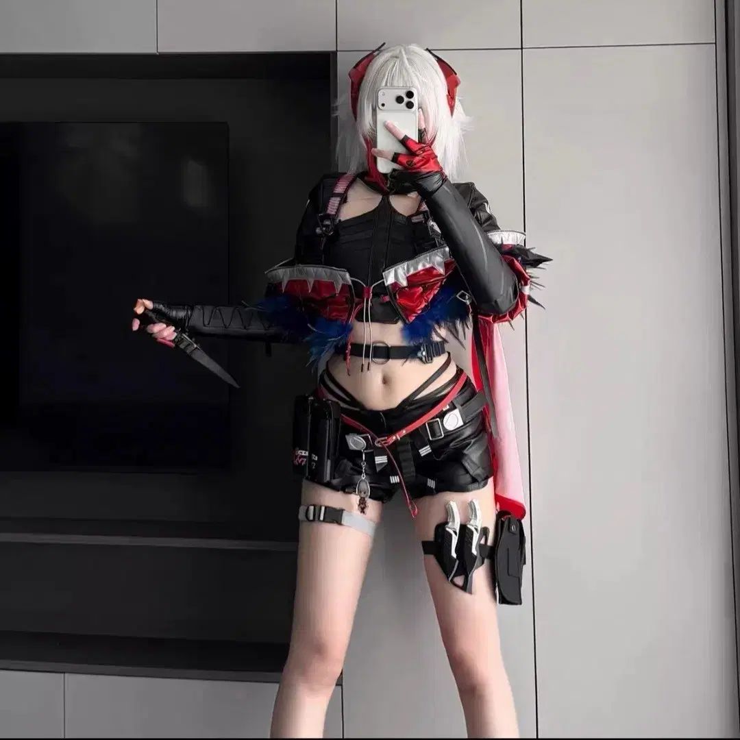 アークナイツ ウィシュデル コスプレ フルセット (ウィッグ+衣装)