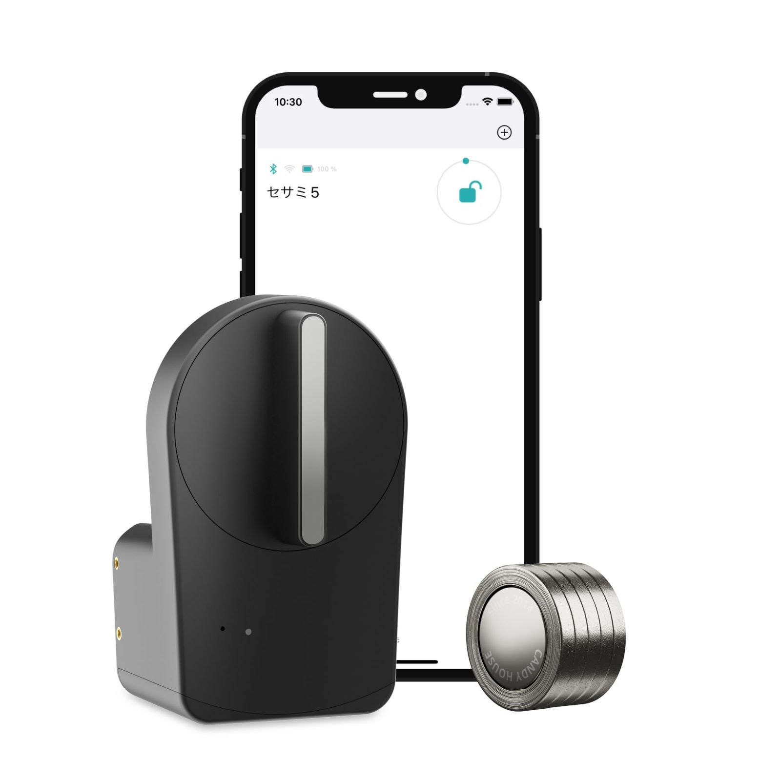 キャンディハウス(Candy House) セサミ5+マグネット スマートロック ブラック 後付け型Y a06ab1ad