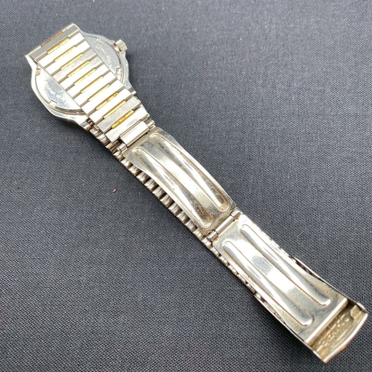 希少/稼働品】SEIKO SilverWave 腕時計 オクタゴン 黒文字盤 デイト 