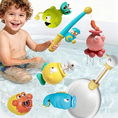 JUYEE お風呂 おもちゃ 知育玩具 3歳4歳5歳6歳 魚釣り 水遊び ゲーム フィッシングゲーム プール 磁気釣り 釣り遊び プレイ 男の子 女の子 誕生日プレゼント クリスマス (7点セット)送料無料 2cb1b80d