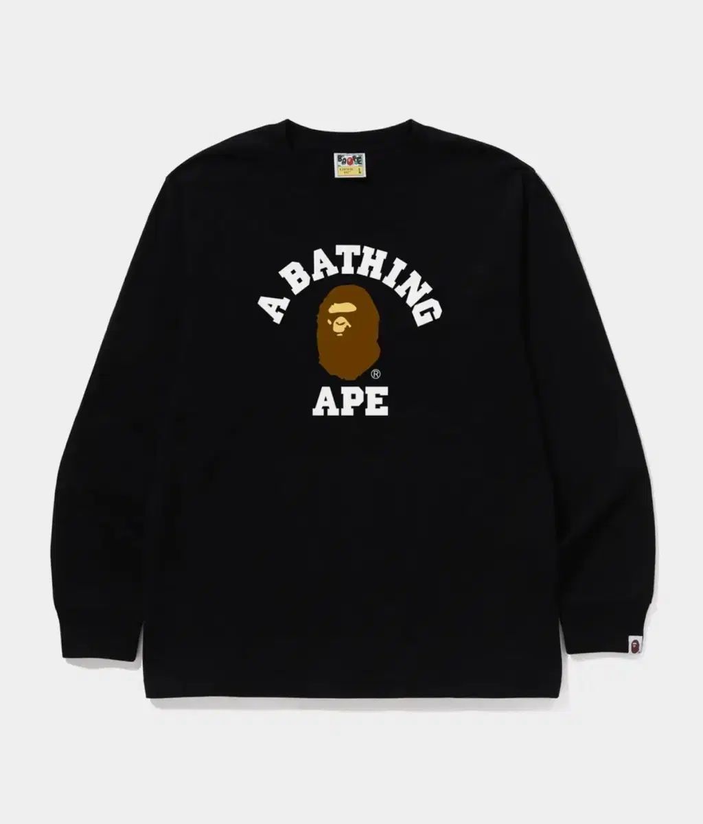 正規品) A BATHING APE アベイシングエイプ カレッジ ロングスリーブ Tシャツ M