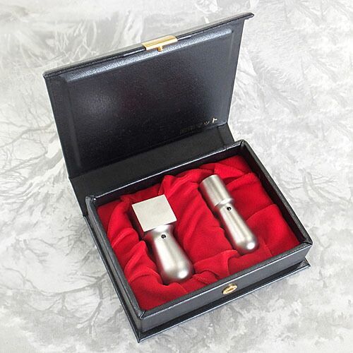法人印鑑 2本セット チタン ケース付き 代表者印 18mm （ 天丸 ） 角印 24mm （ 天丸 ） KK-BOX ケース付きセット 会社設立セット（会社印 会社実印 役職印 代表印 銀行印など） プレゼント ギフト 送料無料