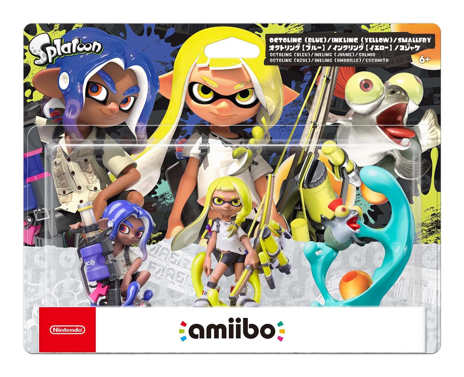 amiibo トリプルセット[インクリング【イエロー】/オクトリング【ブルー】/コジャケ](スプラトゥーンシリーズ) [トリプルセット[インクリング【イエロー】/オクトリング【ブルー】/コジャケ]] [Amazon限定なし]