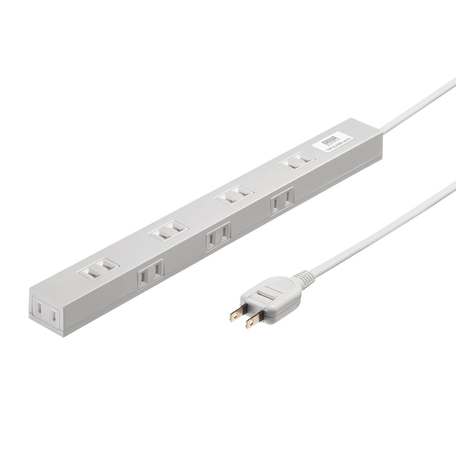 新品 サンワサプライ スリムタップ（3m） TAP-SLIM8N-3