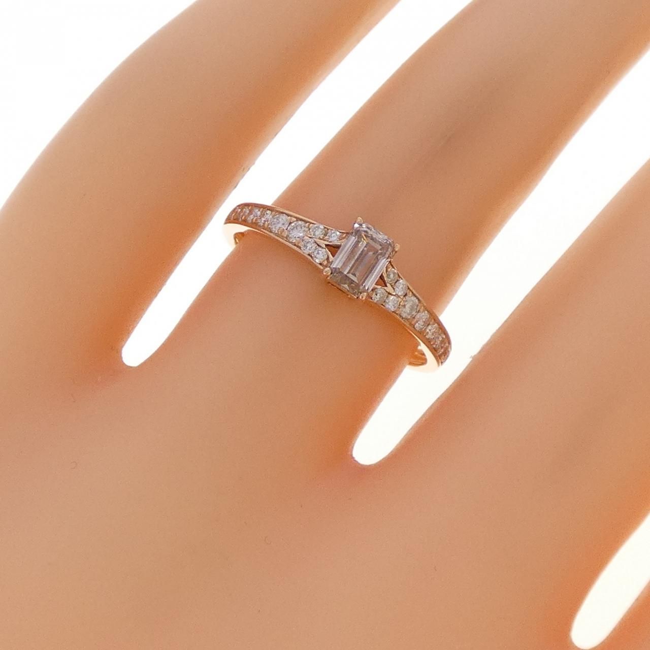 K18PG ダイヤモンド リング 0.347CT - メルカリ