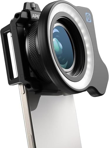 【2025年新版】 APEXEL スマホマクロレンズ LED補充ライト付き 10-20倍ズームマクロレンズ HD マクロレンズ スマホケースの上も装着可能マウント採用 99％主流スマホに対応 使用簡単 携帯便利 超大口径マイクロレンズ マクロ 6932f1d5