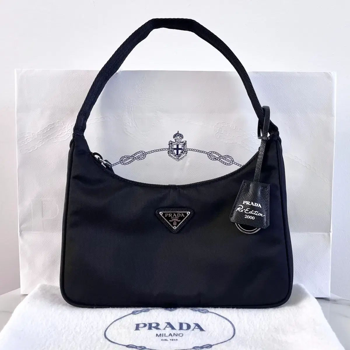 S級/正規品 PRADA リーエディション 2000 HOBO BAG ブラック