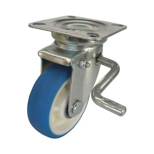 新品 TRUSCO(トラスコ) 耐寒性ウレタンキャスター 自在ダブルストッパー付 Φ130 TYPUJB-130A