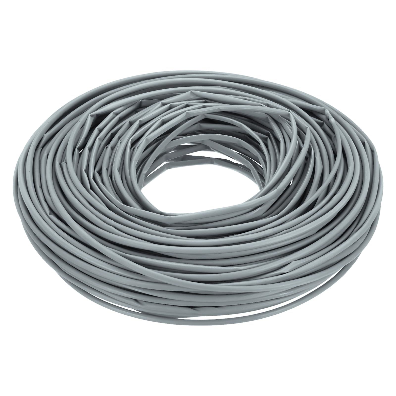 新品 uxcell 熱収縮チューブ 内径6mm 長さ60m 絶縁チューブ 収縮率2：1 防水 絶縁 高難燃性 電線 端末処理 修理 ケーブル管理 グレー