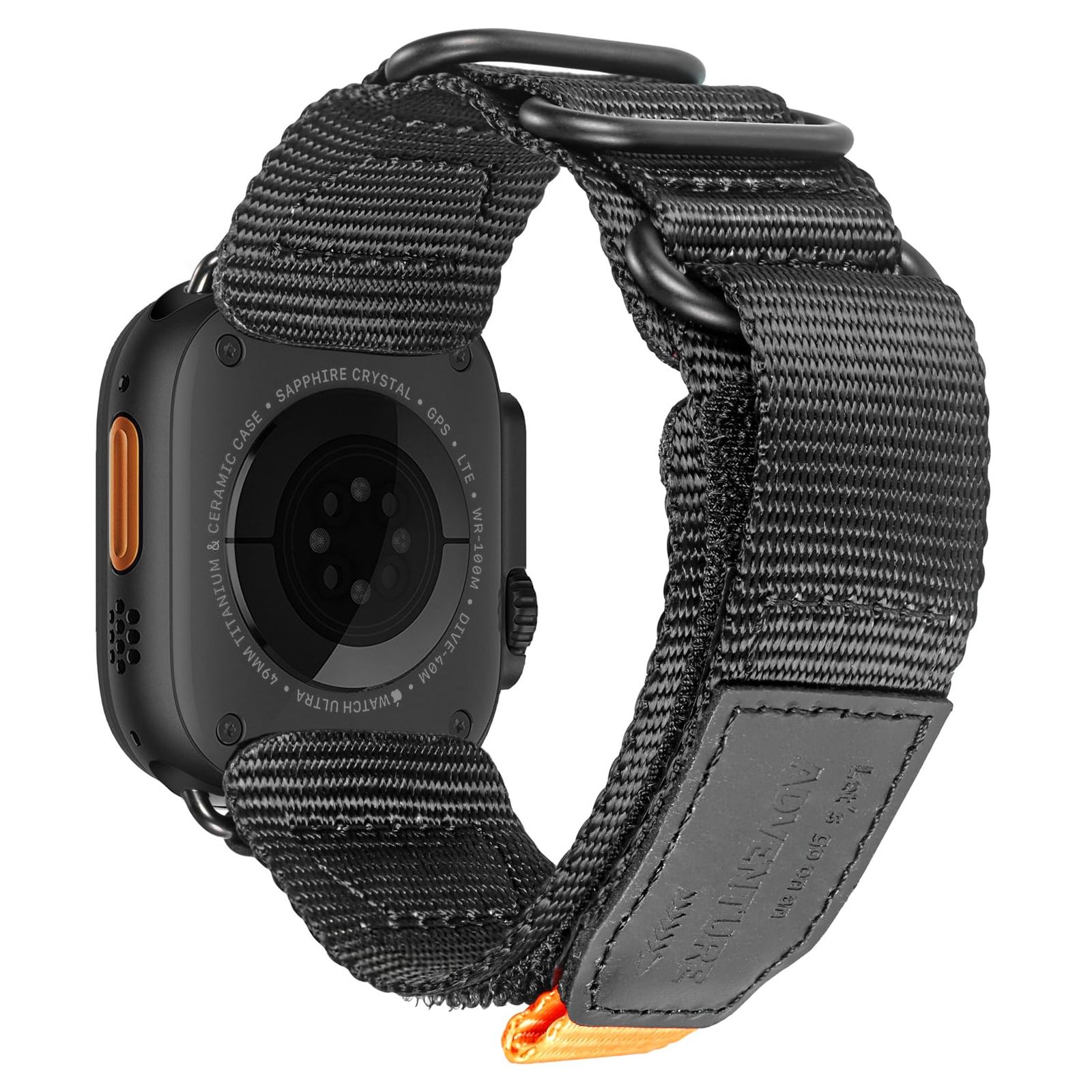 新品 コンパチブル Apple Watch バンド 38/40/41/42/44/45/49/46mm iWatch Series 10/9/8/7/6/5/4/3/2/1/SE Ultra/Ultra 2に対応ナイロンとレザー素材パンチングと3つのバック