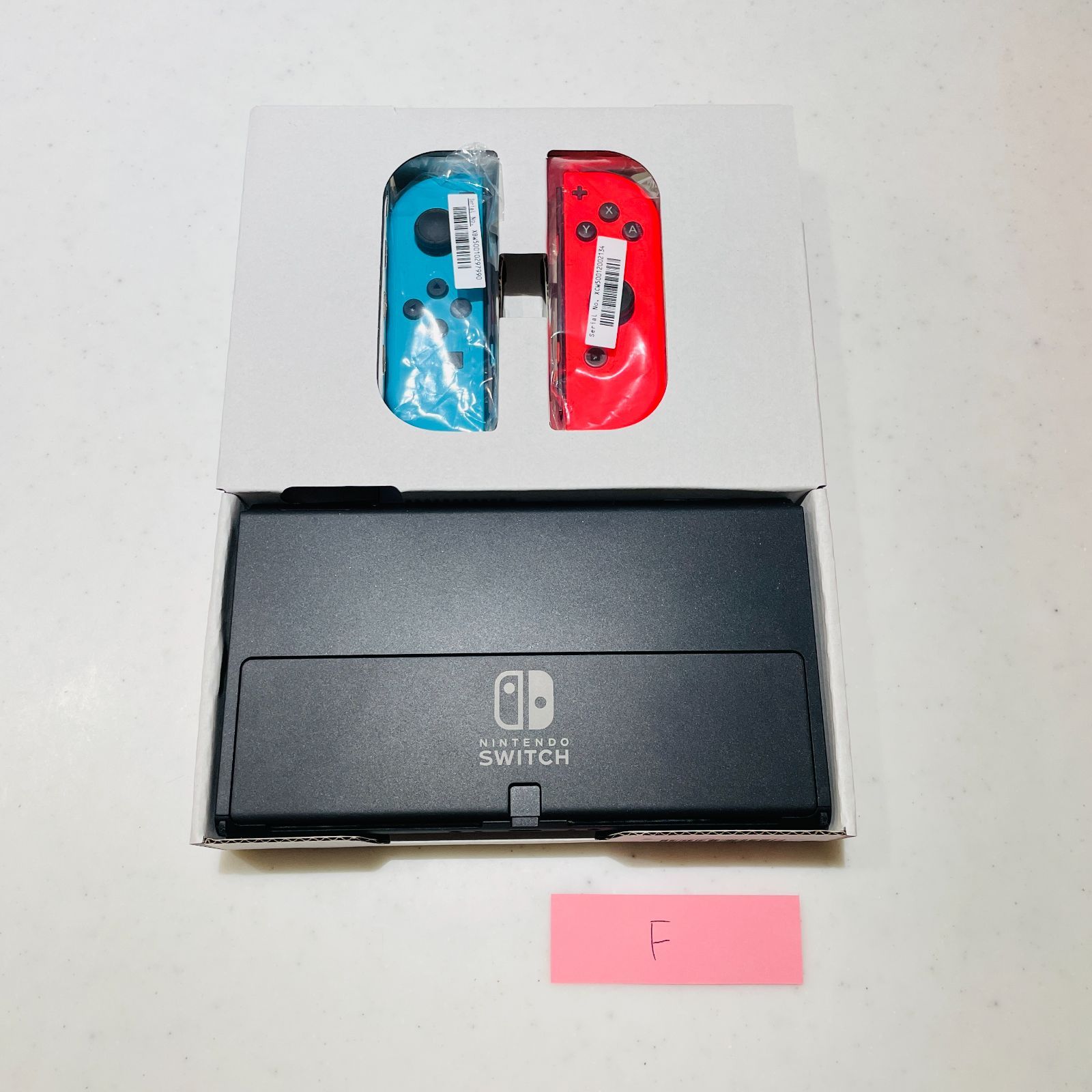 Switch 有機ELモデル ネオン 動作良好 OLED 画面若干のスレあり 外箱