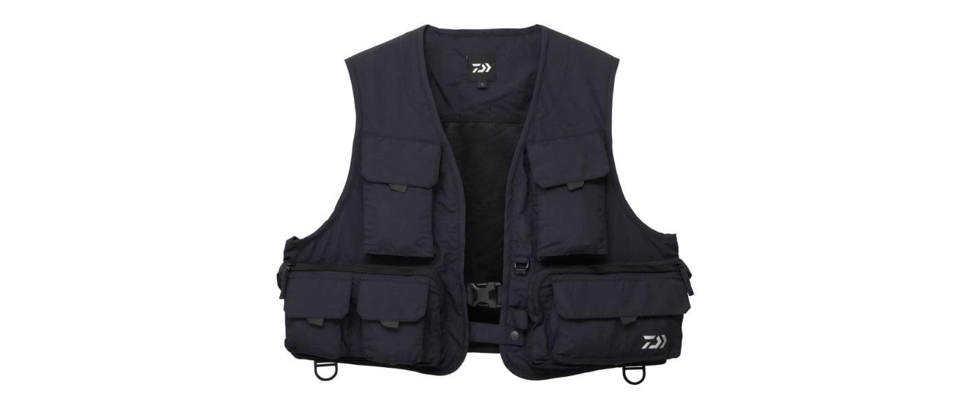 新品 ダイワ(DAIWA) DV-3425 フィッシングベスト ブラック 2XL