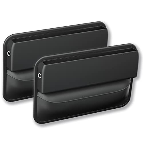 【RYE】 車シート隙間 収納 シートサイドポケット新設計のコンパクト車用 収納ボックス カー用品 便利グッズ 収納 小物 レザー調 運転席 助手席(2個入り)as