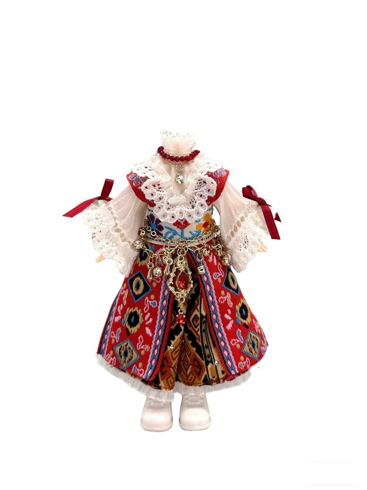 新品 SNOOM 民族衣装シリーズ ウイグル ホーホー ノンスケール 布製 ドール用着せ替え服