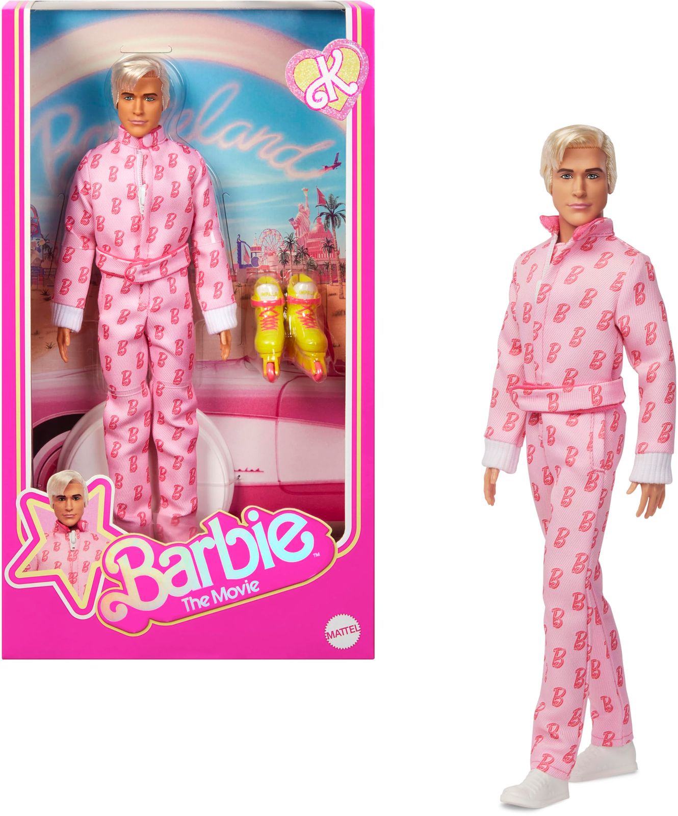 新品 バービー(Barbie) 映画「バービー」 ケン ピンクジャンプスーツ シグネチャー BLACK きせかえ人形・ハウス ままごと・ごっこ遊び 6歳から ピンク JCP80