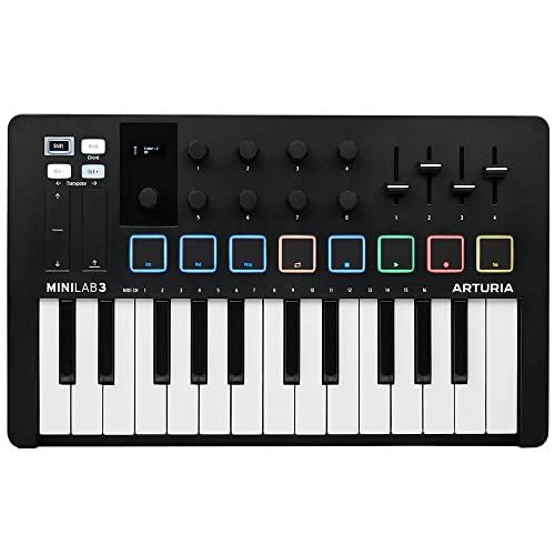 ☆新品☆ARTURIA MIDI キーボード コントローラー MiniLab 3 BK ブラック ede7fb7a