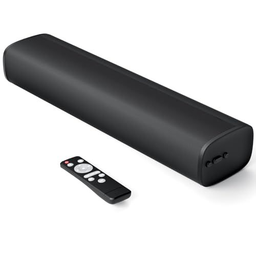 HolyCrab サウンドバー Bluetooth5.3テレビ スピーカー KY-Mini 横幅42cm Soundbar テレビ／パソコン／ゲーム／ホームシアターに対応 HDMI (ARC)/光デジタル/AUX/ブルートゥース接続対応 日本 1eca664e