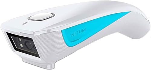 NETUMアップグレードバーコードスキャナー 2次元 Bluetoothワイヤレス、ポータブルポケット小型1D/2D/QRバーコードリーダー、自動高速、POSの正確なスキャン、C850ホワイト/ b53639b6