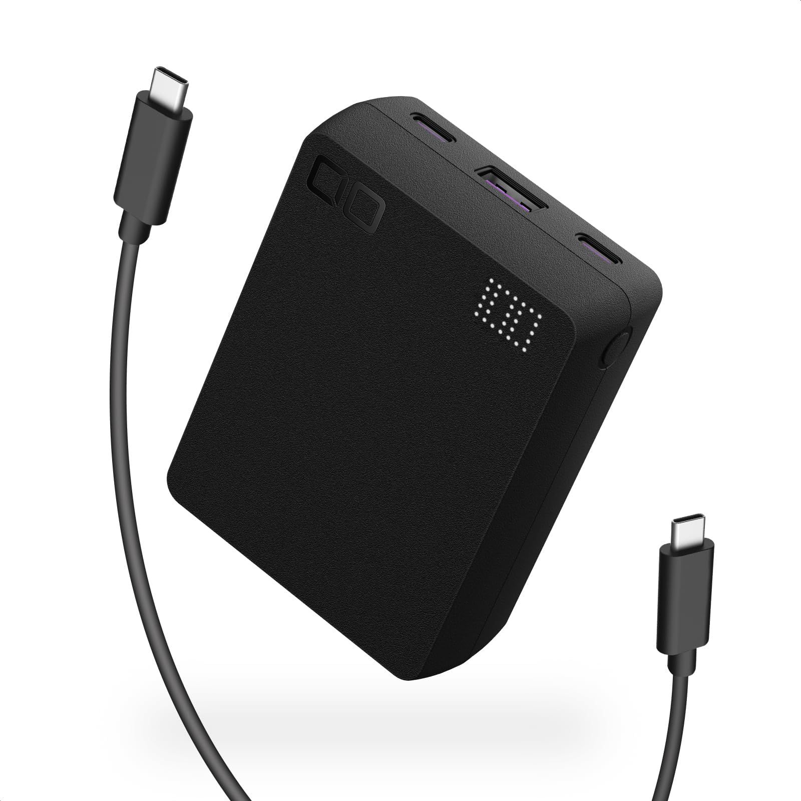 CIO モバイルバッテリー 大容量 20000mAh [世界最小級] PD 30W 小型 軽量 急速充電 3ポート パススルー iPhone 15 / 16 /Android/Macbook/Windows ノートPC SMARTCOBY TRI [ブラック]