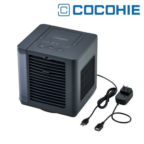 ショップジャパン ここひえ R8 ブラック CCH8BKWS　省エネ小型クーラー 2026年モデル ターボモード リモコン付き