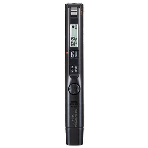 OM SYSTEM VP-20 BLK メタリックブラック リニアPCM対応ICレコーダー VoiceTrek 8GB 全指向性ステレオマイク搭載 7,957円