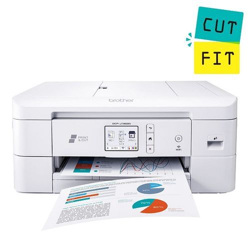 ブラザー(brother) CUTFIT カットフィット DCP-J1800N インクジェット複合機 A4/USB/LAN/WiFi