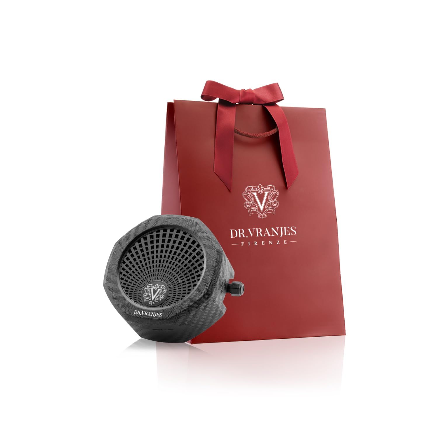 【直営】DR. VRANJES ?ドットール・ヴラニエス CARPARFUM SET OUD NOBILE〈カーパルファムセット ウードノービレ〉ディスペンサー＋リフィル エレガントなオリジナルショッピングバッグ付き メイドインイタリア ラグ 179165a7｜詳細画像