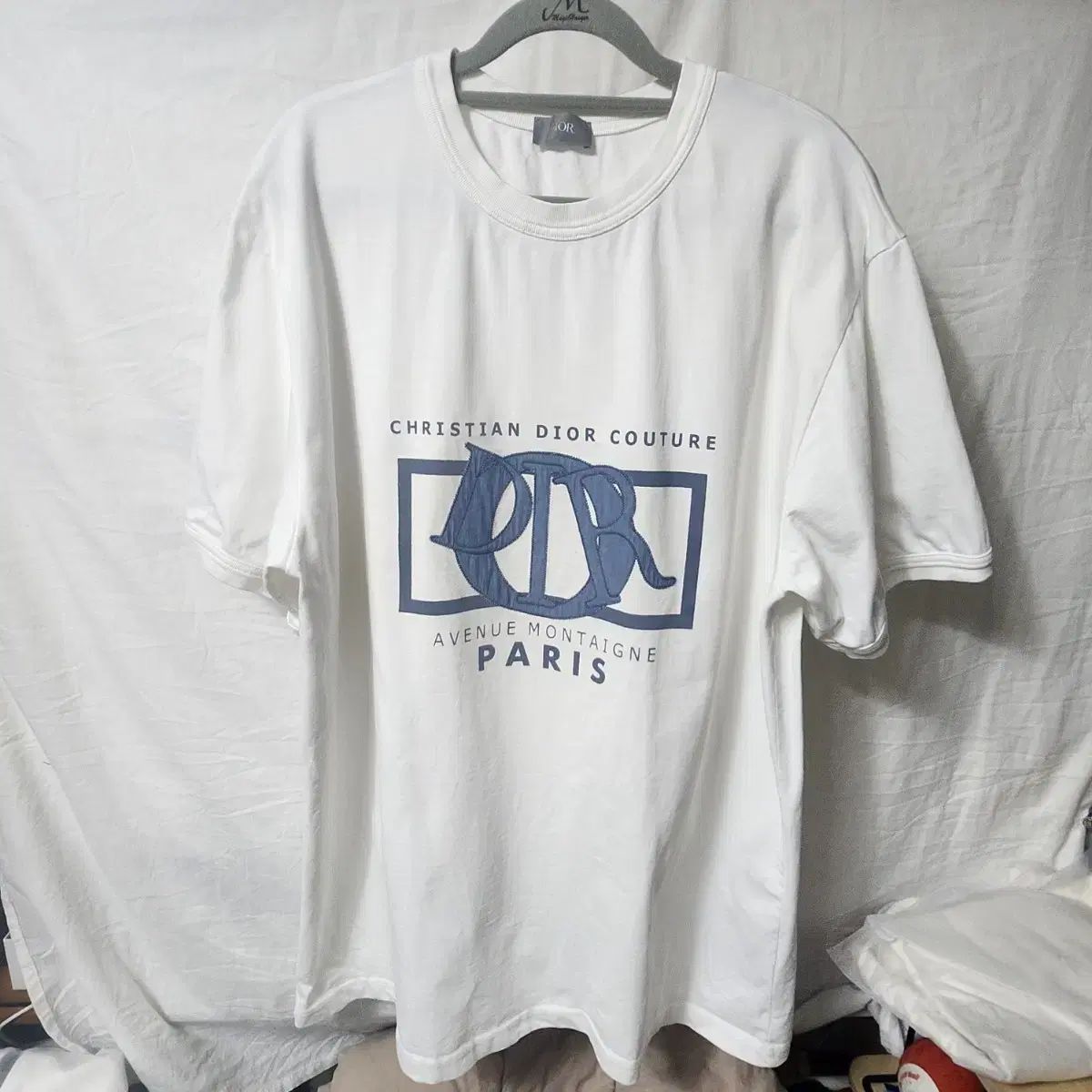 クリスチャン・ディオール クチュール アヴェニュー モンテーニュ パリ 白 Tシャツ XXL