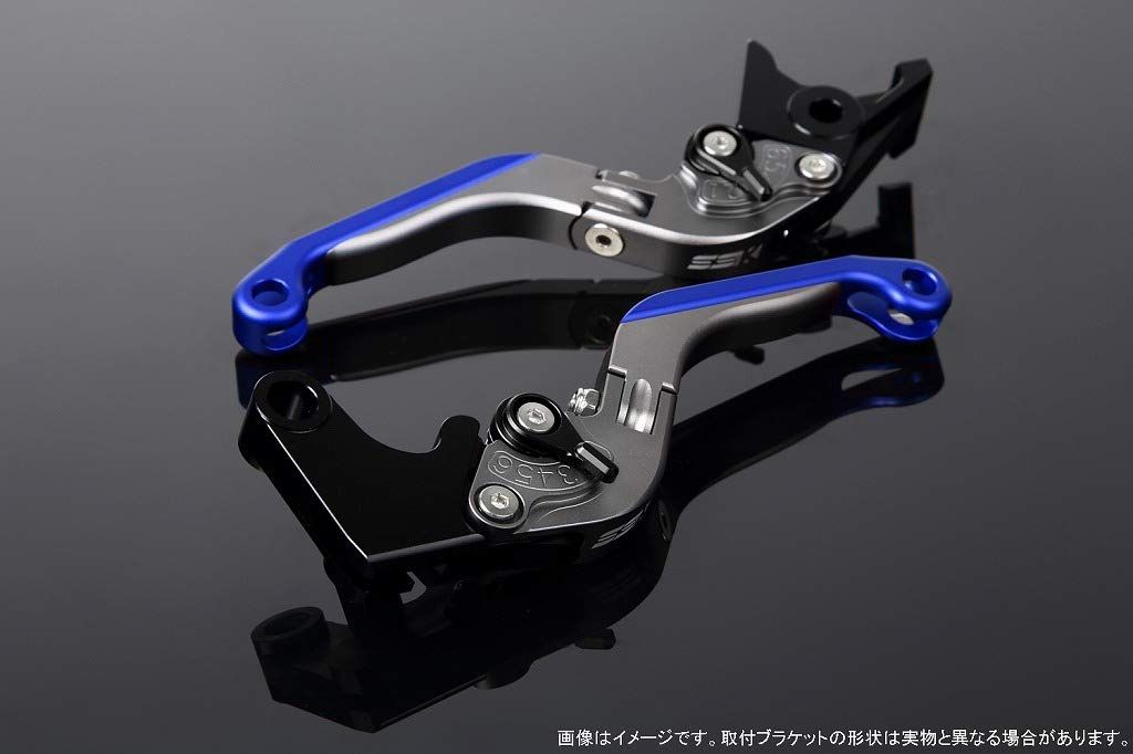 新品 SSK スピードラ アジャストレバーセット 可倒延長式 レバー本体カラー:マットチタン アジャスターカラー:マットブラック エクステンションカラー:マットブルー YAMAHA XMAX