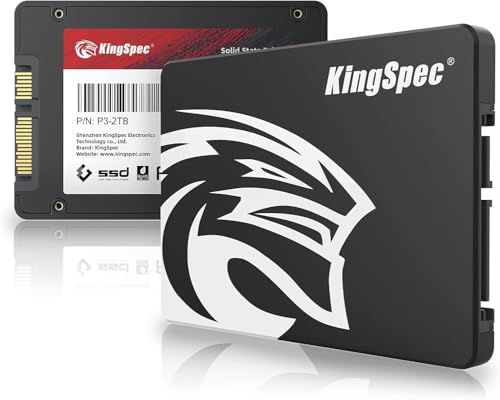 KingSpec SSD 2TB SATAIII 6Gb/s 2.5インチ内蔵SSD 最大読込：570MB/s (R：570MB/s、W：540MB/s) 3D NAND SATA SSD 3年ma 280a3864