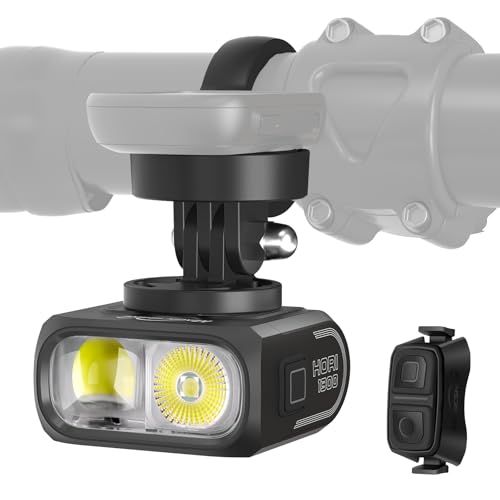Magicshine HORI 1300S 自転車 ライト ロードバイク向けライト 1300ルーメン 防眩ハイ／ロービーム 独立2灯式配光 FTR連動・アプリ制御 上下取付（吊り下げ）対応 Garmin／Wahoo／Bryton対応マウント付 03d7e0e8