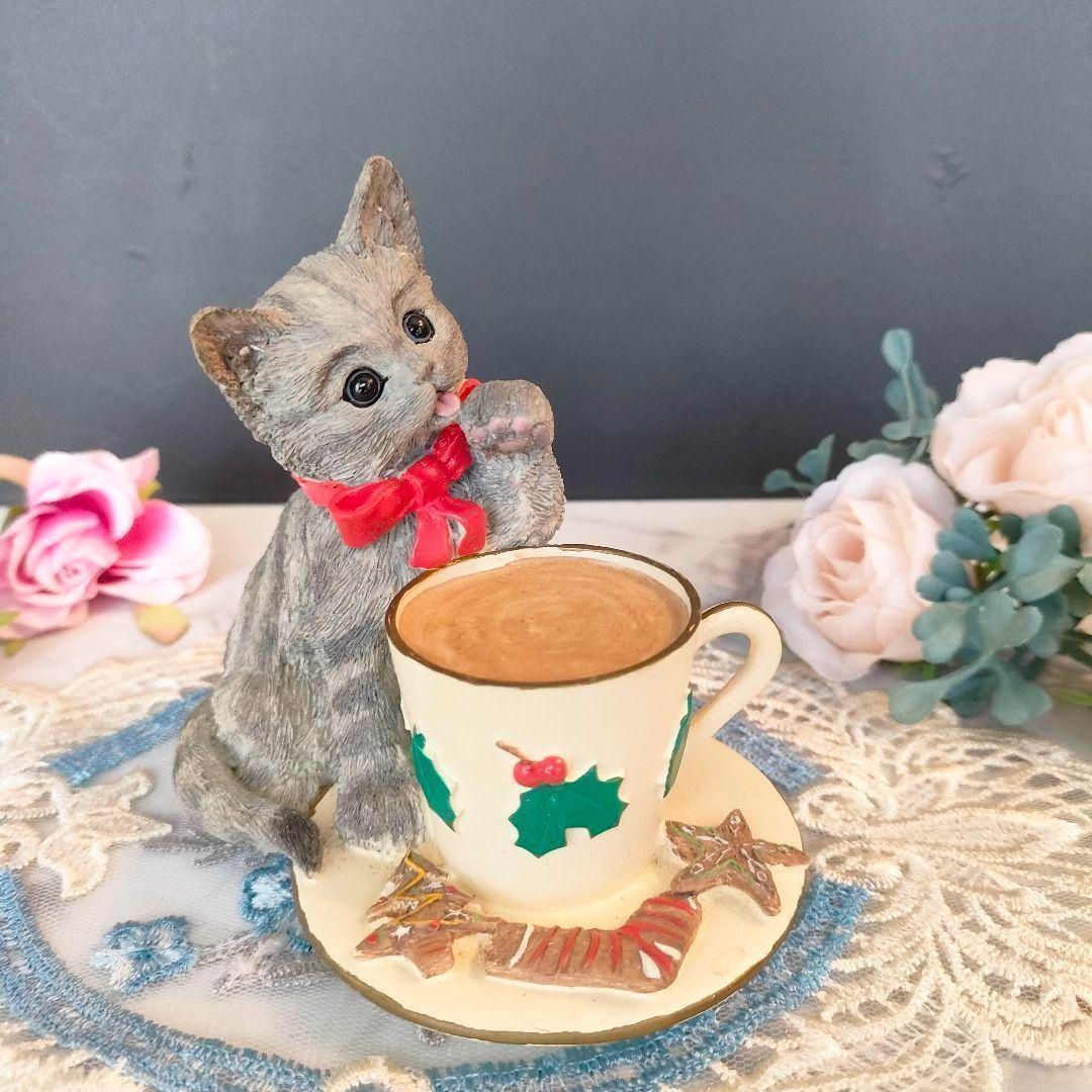 LENOX レノックス 猫 キャット 24K ハンドペイント 限定 陶器 置物 LENOX レノックス 猫 キャット 24K 限定ハンドペイント Kittys Taste