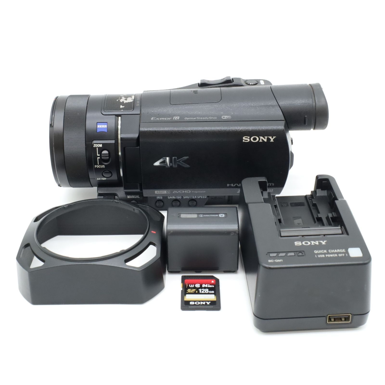 SONY FDR-AX100 ビデオカメラ ハンディカム 4K 動作確認済 ソニー 