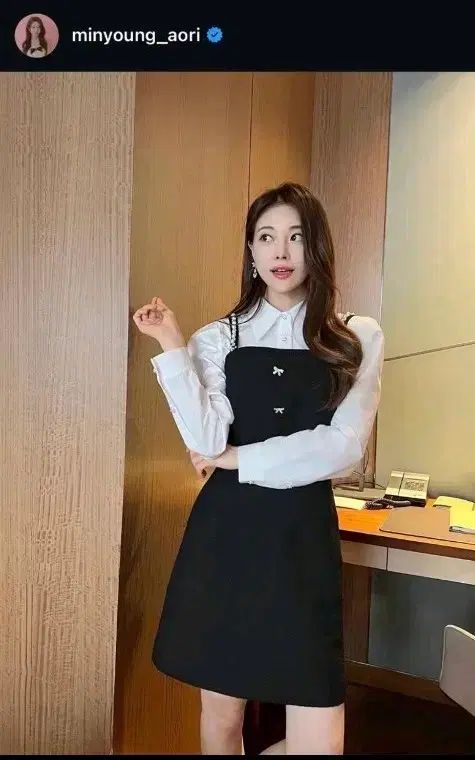 LOAR 러 IN 샤 빗 펄 원피스