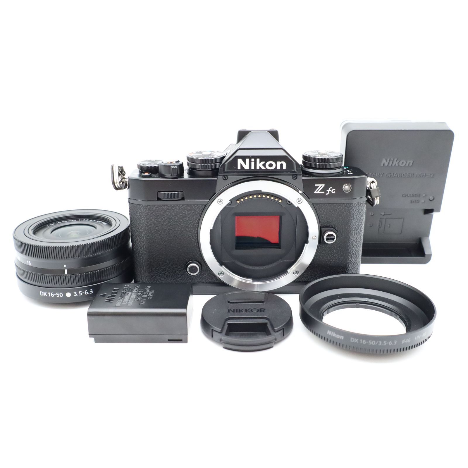 ショット数594回 未使用に近い Nikon Z fc Z DX 16-50mm VR ボディ ミラーレス レンズキット 動作確認済 ニコン #P022015