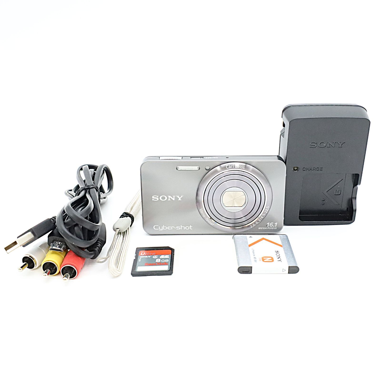 SONY Cyber-shot W570 DSC-W570 シルバー コンパクトデジタルカメラ 光学5倍ズーム 動作確認済 ソニー #S024019