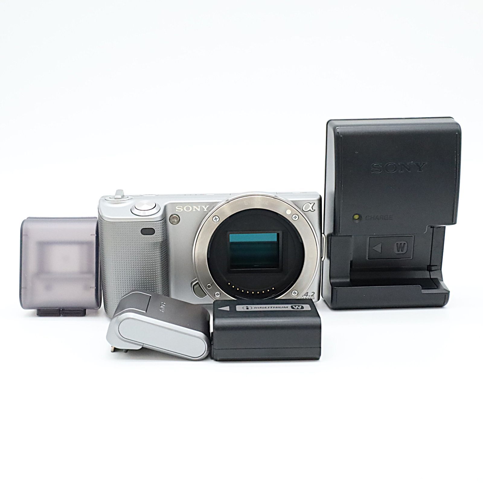 SONY α NEX-5 Body Mirrorless Silver Operation Confirmed Sony #S024011