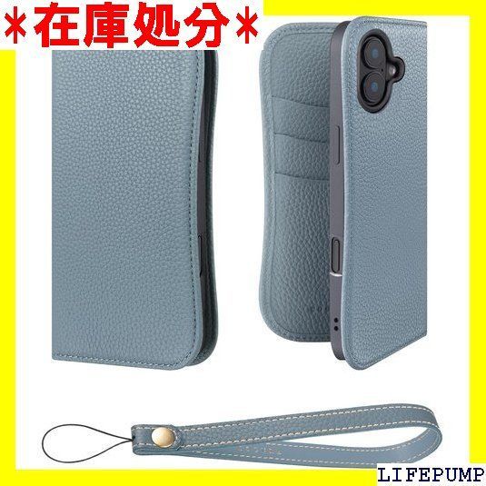 COGURE 互換 iPhone 17 手帳型 ケース 本革 COPB ブルーリン 2591