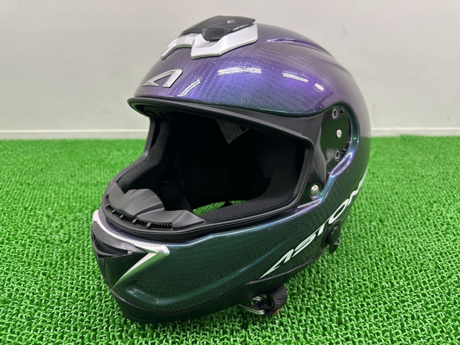 ASTONE製 ヘルメット カーボン GT-1000F 社外 中古 アストン Lサイズ 軽量 GPZ900R gP