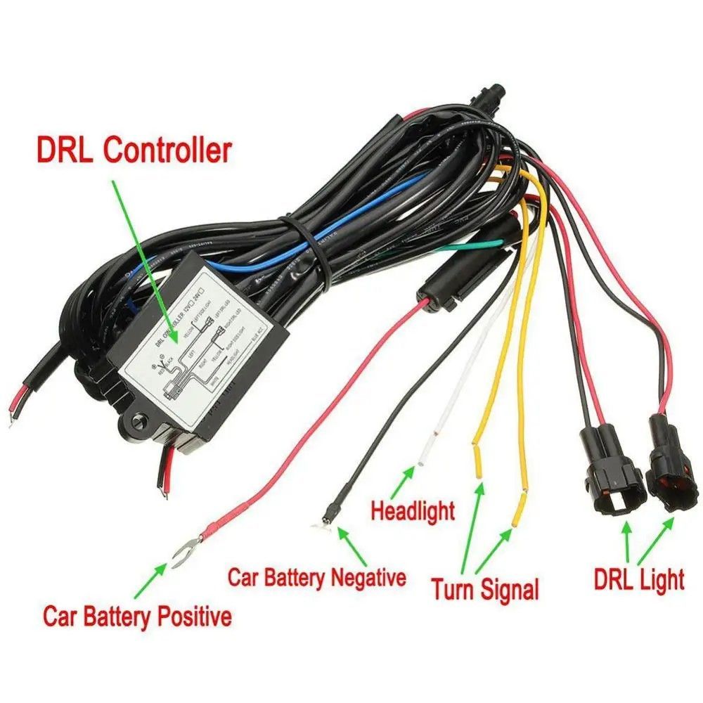 DRL デイタイムランニングライトディマー調光リレーコントロール スイッチハーネスオ
