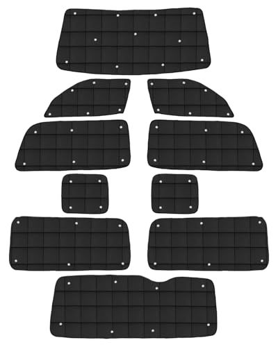 AUTO SPEC トヨタ ハイエース 200系 ワイドボディー 格子状 サンシェード 1台分 全窓用 吸盤タイプ HIACE ワイドボディー スーパーロングバン用(※ロング車可)用 2004年? マルチサンシェード 折り畳み式 遮光シェード プライバシーas