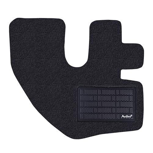 Aviles トラック用 フロアマット ISUZU エルフ NEWエルフ 標準 H05.07?19.01 運転席用 コイルマット ヒールパッド有(02：黒)as