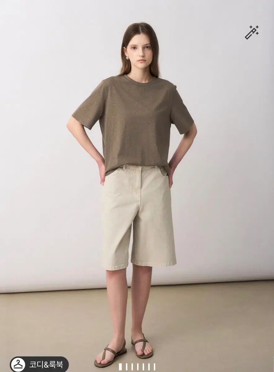 the CASHMERE バミューダ デニム パンツ
